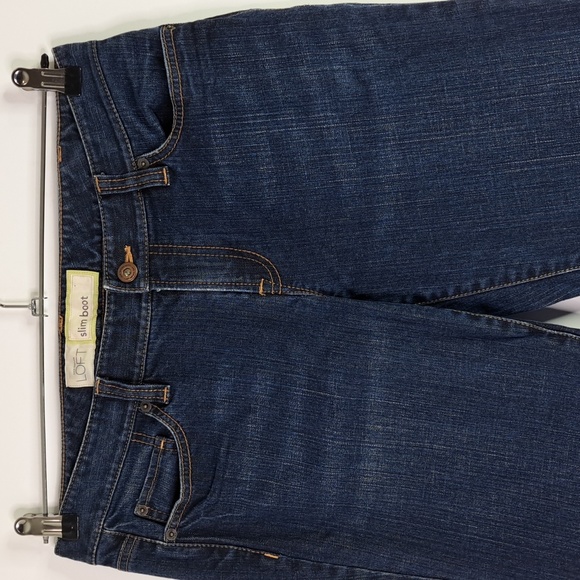 Loft Slim Boot Blue Jeans Size 8 - Picture 6 of 17